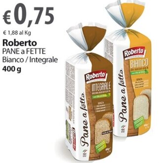 Extra Supermercati Roberto Pane a fette 400 g offerta