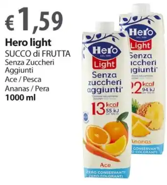 Extra Supermercati Hero Light Succo di frutta 1000 ml offerta