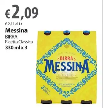 Extra Supermercati Messina Birra 330 ml x 3 offerta