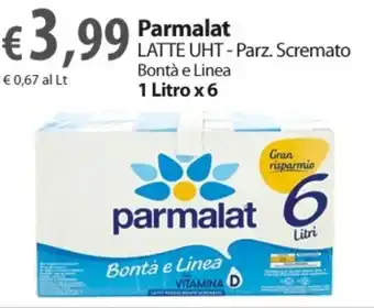 Extra Supermercati Parmalat Latte Uht 1 Litro x 6 offerta