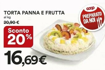 Coop Torta Panna E Frutta offerta