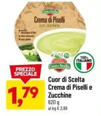 DPiù Cuor di Scelta Crema di Piselli e Zucchine 620 g offerta