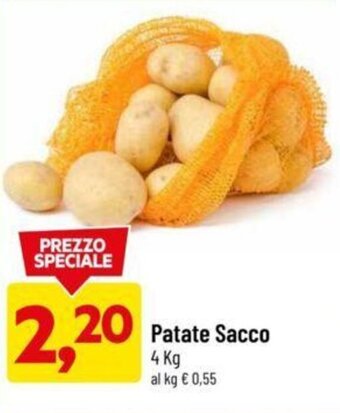 DPiù Patate Sacco 4 Kg offerta