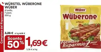 Coop Wuber Wurstel Wuberone Di Pollo offerta