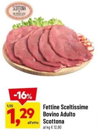 DPiù Fettine Sceltissime Bovino Adulto Scottona offerta
