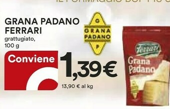 Coop Ferrari Grana Padano Grattugiato Fresco 100 G(ml) offerta
