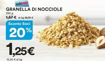 Coop Coop Granella Di Nocciole offerta