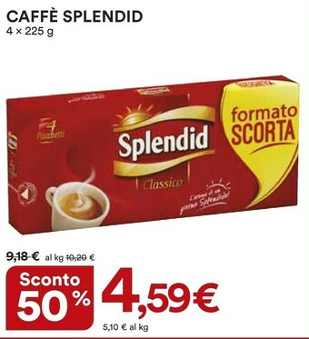 Coop Splendid Caffè Classico offerta