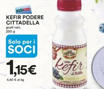 Coop Podere cittadella Yogur Alle Fragole 500 G(ml) offerta