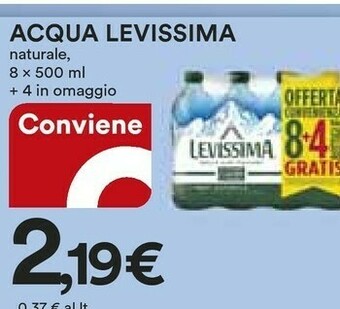 Coop Levissima Acqua offerta