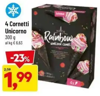 DPiù 4 Cornetti Unicorno 300 g offerta
