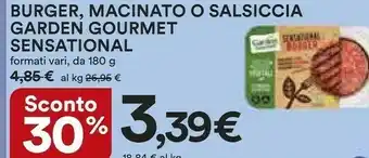 Coop Garden gourmet Garden Gourmet - Sensational Salsiccia 180 g(ml) offerta