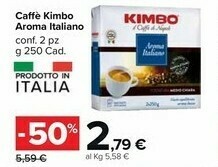 Carrefour Kimbo Caffè Aroma Italiano 250 G(ml) offerta
