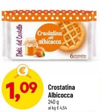 DPiù Crostatina Albicocca 240 g offerta