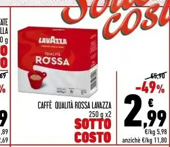 Conad Lavazza lavazza Caffè qualita rossa offerta