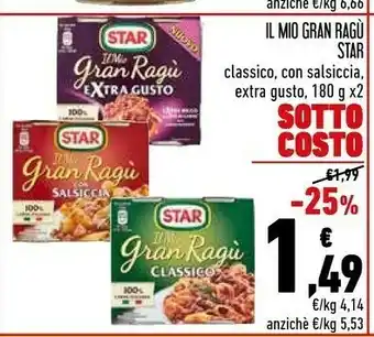 Conad Star star il mio gran Ragù offerta