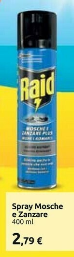 Carrefour Raid Spray Mosche E Zanzare offerta