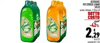 Conad Svelto svelto detergente per stoviglie a mano offerta