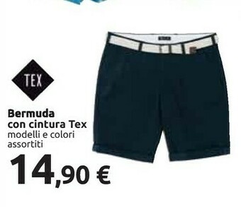 Carrefour Tex Bermuda Con Cintura offerta