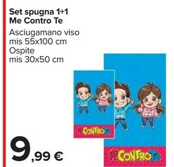 Carrefour Set Spugna 1+1 Me Contro Te offerta