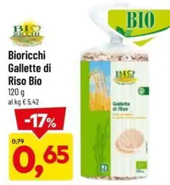 DPiù Bioricchi Gallette di Riso Bio 120 g offerta