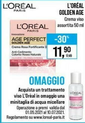 Caddy's L'Oreal Crema viso offerta