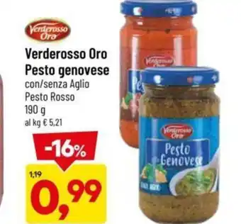 DPiù Verderosso Oro Pesto genovese 190 g offerta