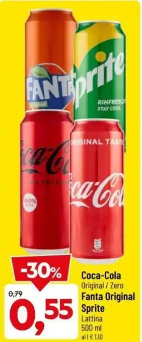 DPiù Coca-Cola / Fanta Original Sprite 500 ml offerta