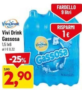 Vivi Drink Gassosa 1,5 l x 6
