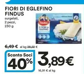 Coop Findus Fiori Di Eglefino Surgelati 2 Pezzi 230 G offerta