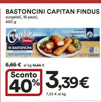 Coop Findus 18 Bastoncini Con 100% Filetti Di Merluzzo 450 G(ml) offerta