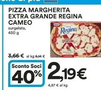 Coop Cameo Pizza Margherita Extra Grande Regina Surgelata 450 G offerta