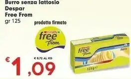 Despar Free from Burro Senza Lattosio offerta