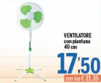 Ventilatore con piantana 40 cm