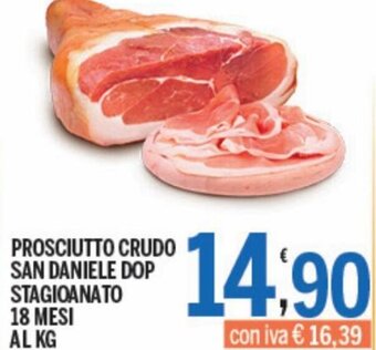 Gruppo Pascar Prosciutto crudo san danielle dop stagionato 18 mesi al kg offerta