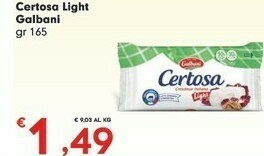 Despar Galbani Certosa Light Crescenza 165 G(ml) offerta