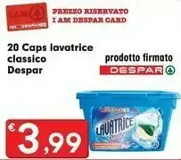 Despar Despar 20 Caps Lavatrice Classico offerta