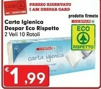 Despar Despar Carta Igienica offerta