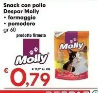 Despar Molly Snack Con Pollo offerta