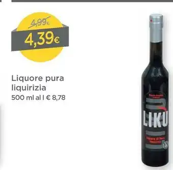 DPiù Liquore Pura Liquirizia offerta