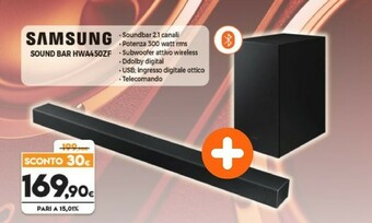 Expert Samsung HW-A450 Nero 2.1 Canali 300 W offerta