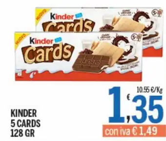 Kinder 5 Cards 128 gr