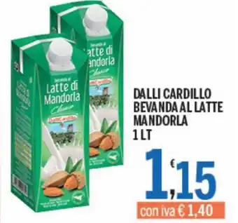 Dalli Cardillo Bevanda al latte mandorla 1 lt
