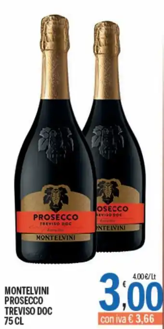 Gruppo Pascar Montelvini prosecco treviso doc 75 cl offerta