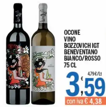 Ocone Vino Bozzovich Igt beneventano bianco/rosso 75 cl