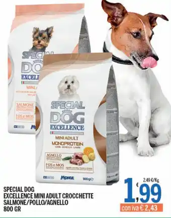 Special Dog Excellence mini adult crocchette salmone/pollo/agnello 800 gr