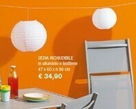 Iper La Grande Iper La Grande I Sedia Richiudibile in Alluminio 47x60xh86cm offerta