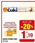 Iperal Cuki Carta Forno offerta