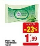 Iperal Fresh & Clean Salviettine offerta