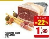 Iperal Don camillo Prosciutto Crudo offerta